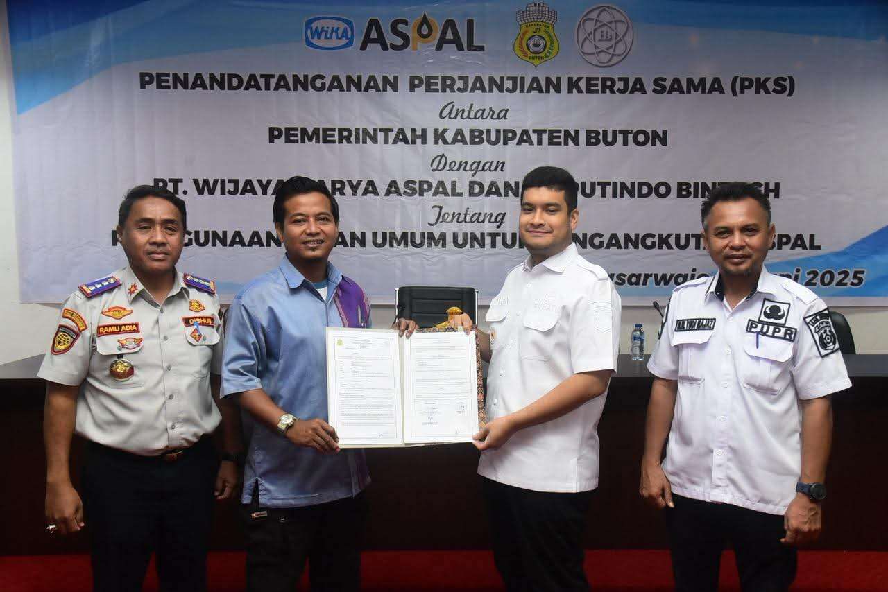 Perjanjian Pengangkutan Aspal, Bupati Buton Tegaskan Komitmen